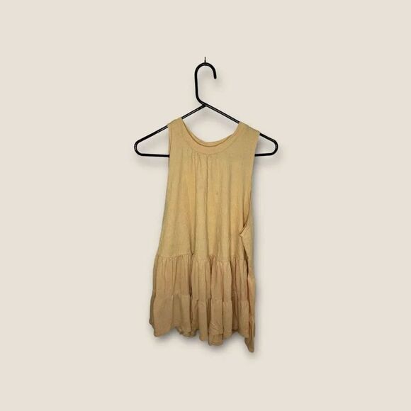 Free People Right on Time Tunic Apricot Oversized Size Medium - Picture 3 of 7